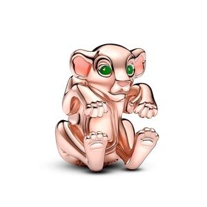 NWOT Disney, The Lion King Nala Rose Gold-Plated Charm Sterling Silver 925